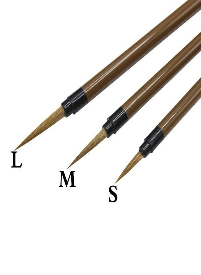 Arrolliant 3 Brush pens Set Small Hook Extra fine Paint Brush Chinese Calligraphy Brush Bamboo Shaft for Art Stationery Oil Painting - Image 5